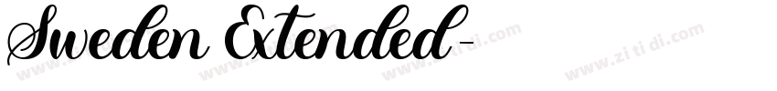 Sweden Extended字体转换